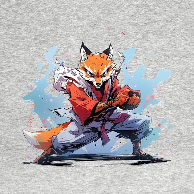 karate fox by piratesnow